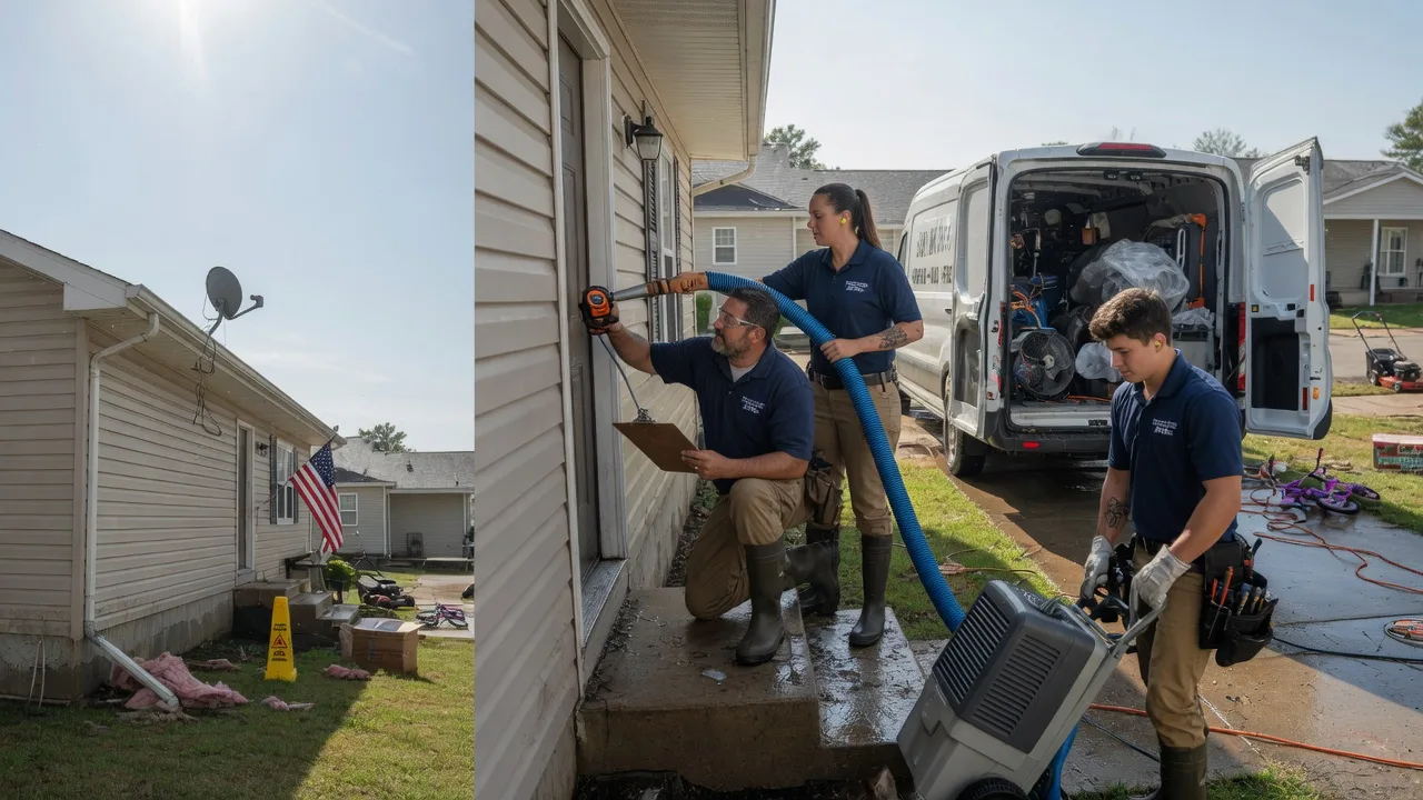 Ceiling Water Damage Restoration in Wakarusa, KS near me